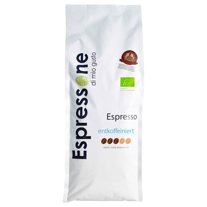 Kaffeerösterei Espressone Bio Espresso entkoffiniert 500g